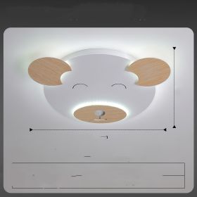 Creative Cartoon Bear Simple Modern Princess Room Lamp (Option: Monochromatic white light-M)