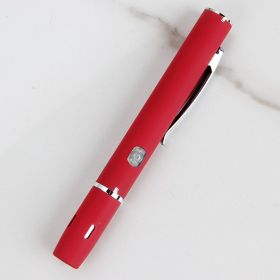 Doctor Uses Flashlight To Check Pupil Pen Medical Flashlight USB Charging (Color: Red)