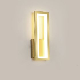 Personality Corridor Wall Light Modern Simple Living Room Background (Option: Gold S-Three color light)