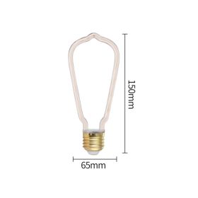 Led Bulb E27 Screw Port Retro Soft Filament Bulb Idea (Option: A-Milky Cover)