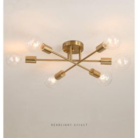 Personalized Glass Ceiling Light (Option: 1 Style-Gold)