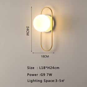 Modern Minimalist Hotel Living Room Background Wall Light (Option: 6705Copper Natural Sand White-Warm light)