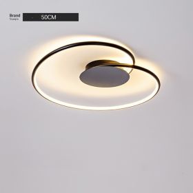 Ins Wind Minimalist Lamps Modern Simple Restaurant Ceiling Light (Option: White-50cm-White light)