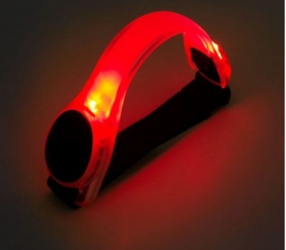 1X Clignotant LED SÃ©curitÃ© Nuit RÃ©flÃ©chissant Ceinture Strap Arm Band Brassard VÃ©lo Courir SÃ©curitÃ© dans les Sports En Plein Air Sport Durable (Color: Red)