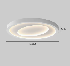 Bedroom Room Led Master Bedroom Study Ceiling Light (Option: The moon is white and neutral-50CM 54watts)