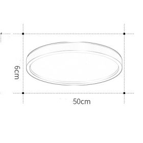 Room Master Bedroom Light Nordic Study Light Modern Simple Led Ceiling Light (Option: Diameter 50cm-White light)