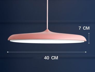 Nordic Modern Simple LED Chandelier Restaurant Chandelier Designer Chandelier (Option: Pink-45cm)