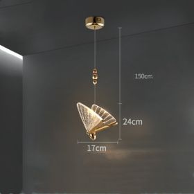 Butterfly Chandelier Bedside Enamelled Dining Hall Staircase (Option: Large clear light-warm light)