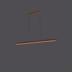 Japanese Style Modern Simple Zen Tea Room Solid Wood Strip Lamps (Option: Threecolor Walnut A120CM)