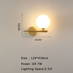 Modern Minimalist Hotel Living Room Background Wall Light (Option: 6703Copper Natura-Warm light)