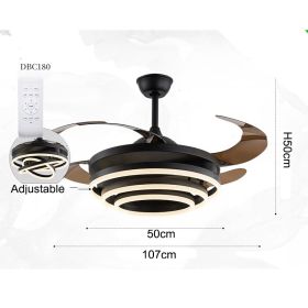 Three Circle Creative Living Room Dining Bedroom Pendant Lamp (Color: Black)